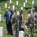 President Donald Trump and First Lady Melania Trump Visit Arlington National Cemetery During Flags-In