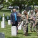 President Donald Trump and First Lady Melania Trump Visit Arlington National Cemetery During Flags-In