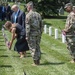 President Donald Trump and First Lady Melania Trump Visit Arlington National Cemetery During Flags-In