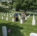 President Donald Trump and First Lady Melania Trump Visit Arlington National Cemetery During Flags-In