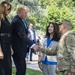 President Donald Trump and First Lady Melania Trump Visit Arlington National Cemetery During Flags-In