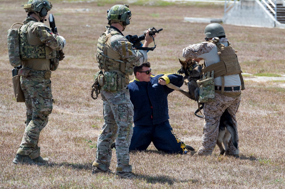 EODMU-5 Sailors conduct tactical maneuvering training