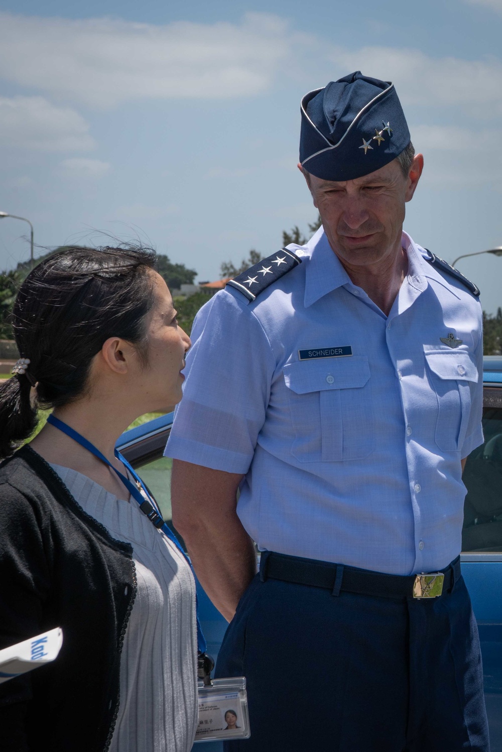 JASDF Chief of Staff, U.S. Forces Japan commander visit Okinawa