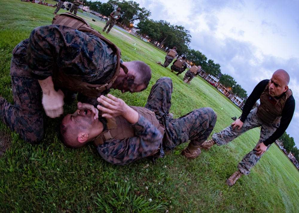 Marines with Martial Arts Instructor Course 1-19 conduct culminating event
