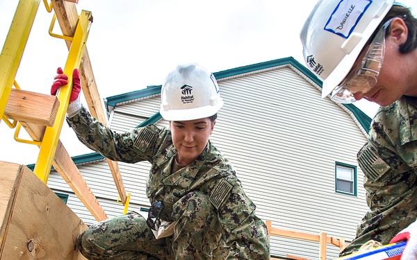Service Members Renovate Home with Habitat for Humanity