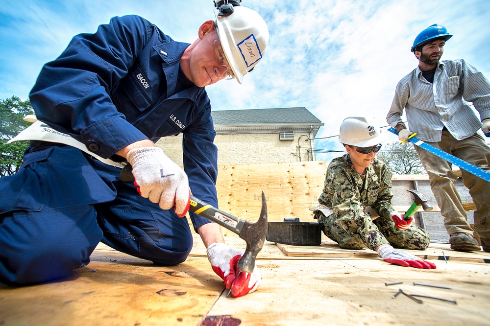 Service Members Renovate Home with Habitat for Humanity
