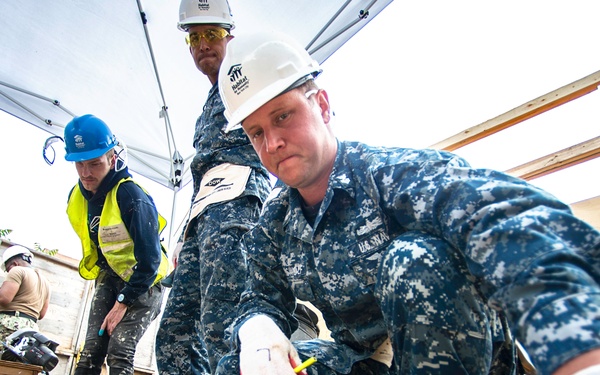 Service Members Renovate Home with Habitat for Humanity