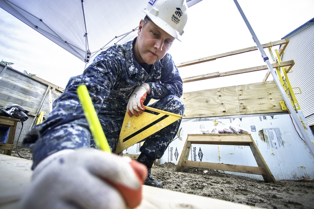Service Members Renovate Home with Habitat for Humanity
