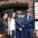Service members volunteer to serve meals to seniors at Carter Burden Center for the Aging