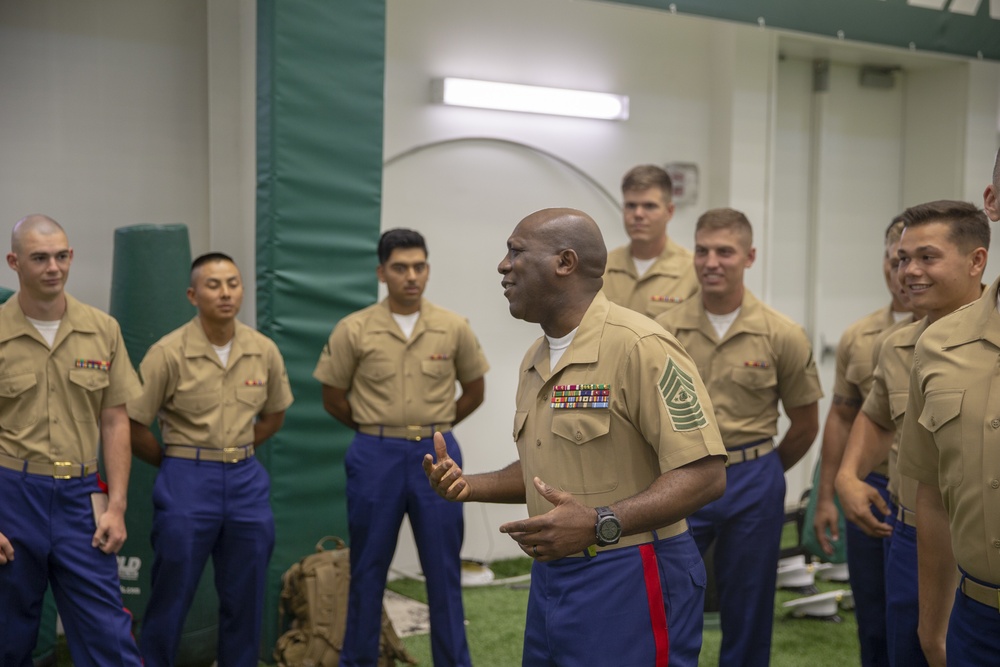 Fleet Week Marines vs Navy flag football game