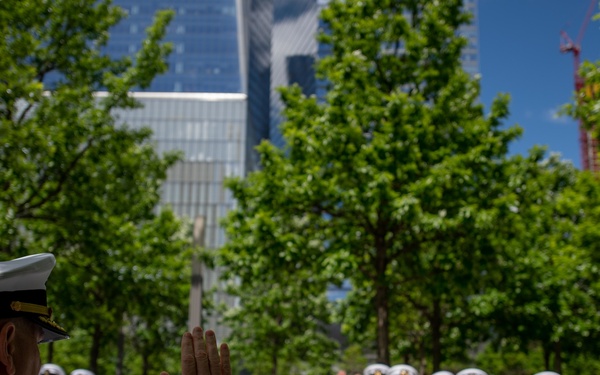 Reenlisment and Promotion at 9/11 Memorial