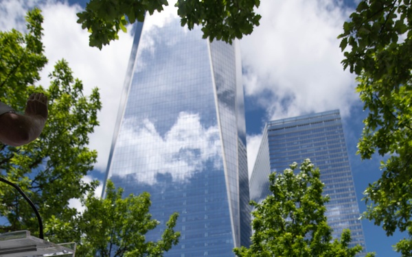Reenlisment and Promotion at 9/11 Memorial