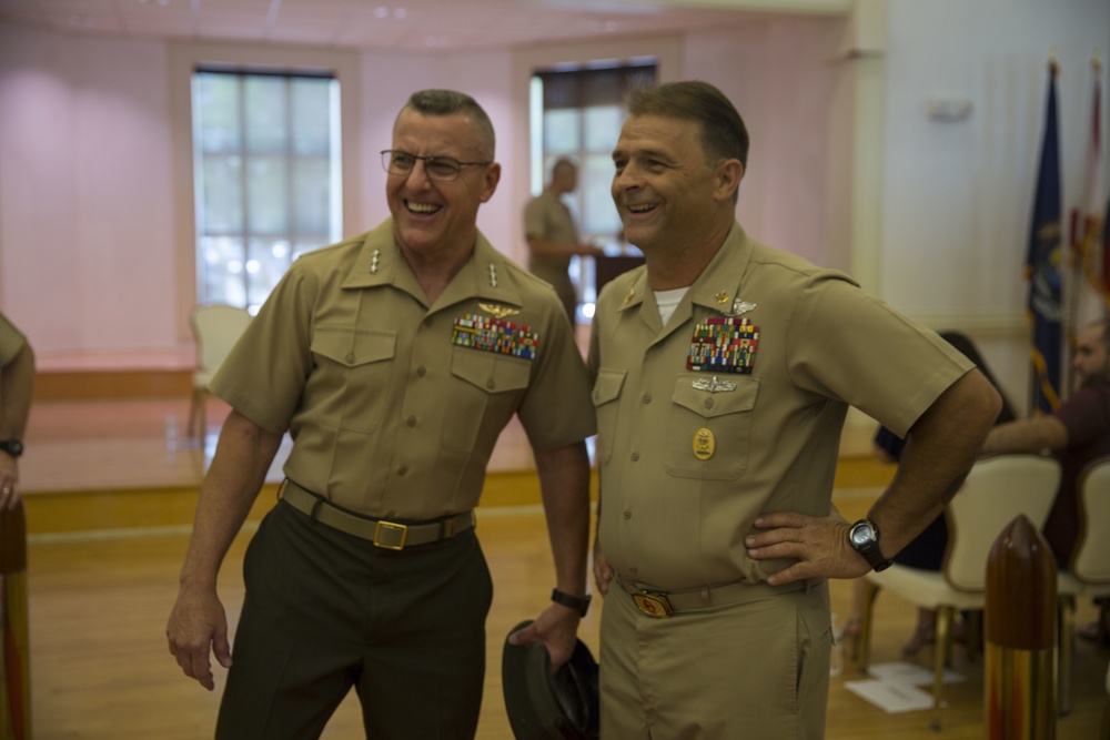 Command Master Chief Russell Folley retires after 33 years of service in the U.S. Navy