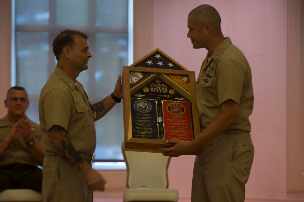 Command Master Chief Russell Folley retires after 33 years of service in the U.S. Navy