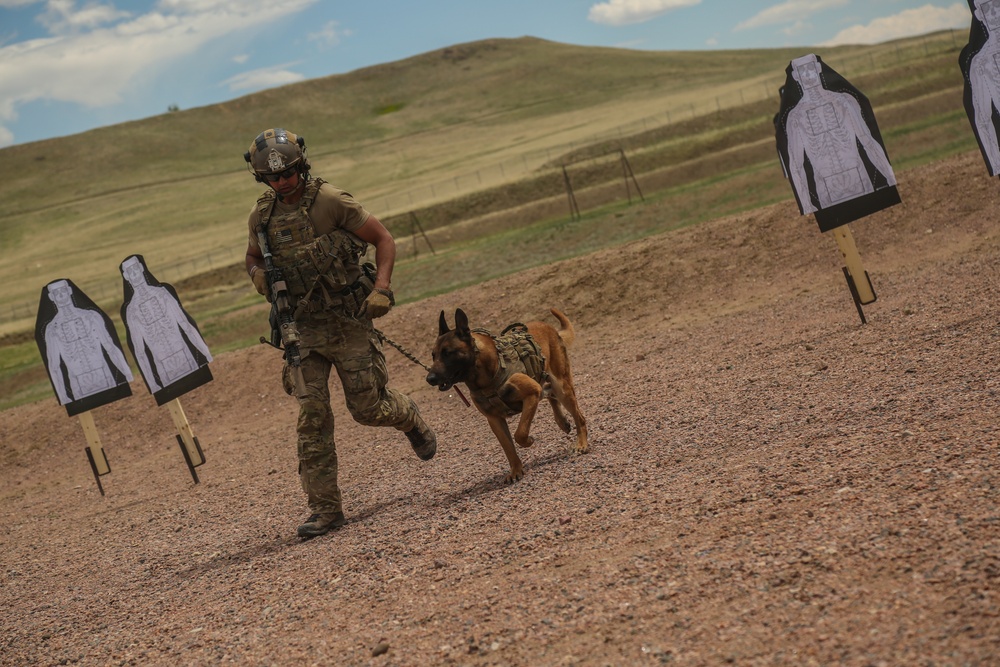 10th Group Green Berets, K9s, and Law Enforcement Training Together
