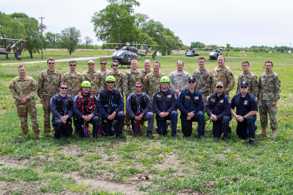 Nebraska first responders conduct joint extraction training post-flood response