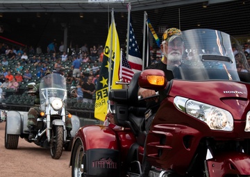 Training Squadron 28 Conducts Military Appreciation Day Flyover at Corpus Christi Hooks Baseball Game