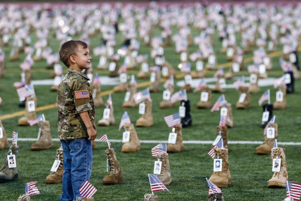Memorial at Fort Bragg: 7,000 Boots to Honor the Fallen