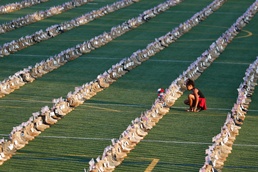 Memorial at Fort Bragg: 7,000 Boots to Honor the Fallen