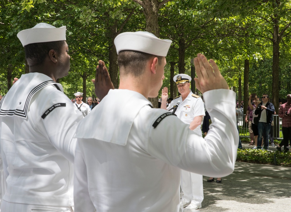 Joint Promotion and Reenlistment Ceremony at 9/11 Memorial