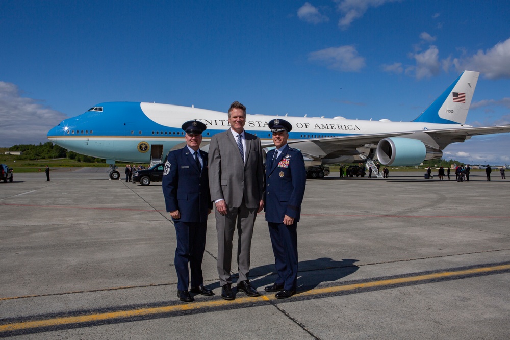 President Donald Trump Meets with Service Members at Joint Base Elmendorf-Richardson