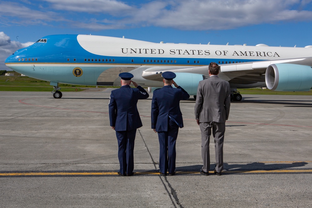 President Donald Trump Meets with Service Members at Joint Base Elmendorf-Richardson