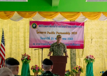 Pacific Partnership 2019 Conducts Ribbon Cutting Ceremony at Ban Mabfugthong School