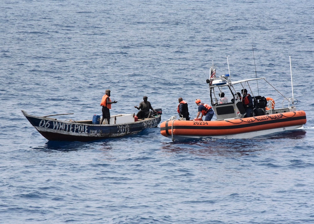 Coast Guard Cutter Thetis assists vessel in distress in West African Coast Waters
