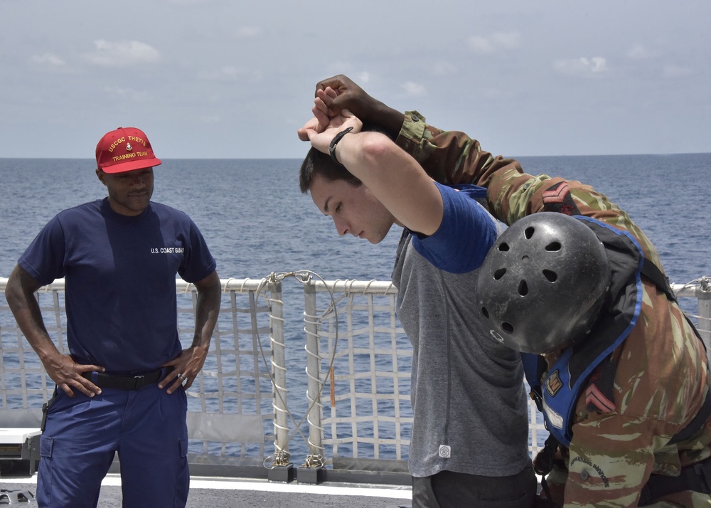 U.S. Coast Guard, Benin Coast Guard conduct Obangame Express 2019 law enforcement training