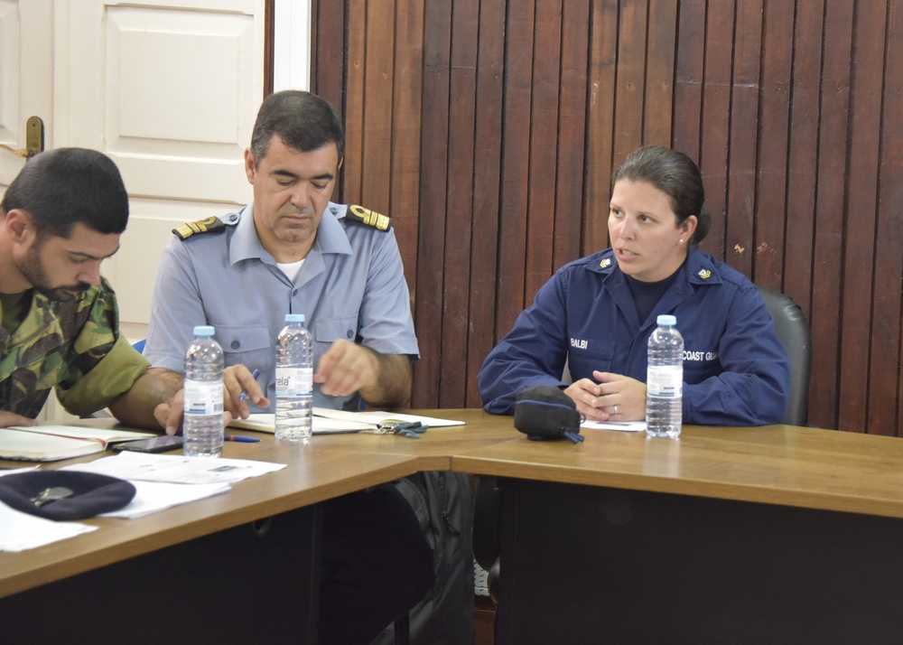 U.S. Coast Guard Cutter Thetis crew conducts training with São Tomé &amp; Príncipe Coast Guard