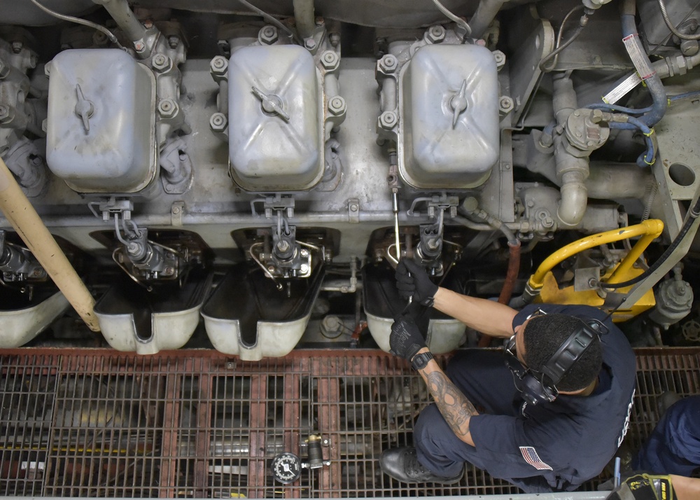 U.S. Coast Guard Cutter Thetis conducts power trials in Gulf of Guinea