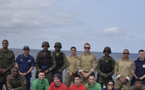 U.S. Coast Guard, Cabo Verde Coast Guard conduct joint law enforcement training in Atlantic Ocean