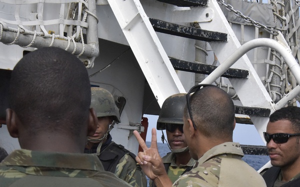 U.S. Coast Guard, Cabo Verde Coast Guard conduct joint law enforcement training in Atlantic Ocean