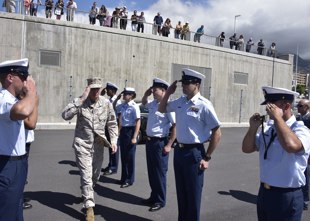 Commander of U.S. Africa Command visits U.S. Coast Guard Cutter Thetis in Funchal