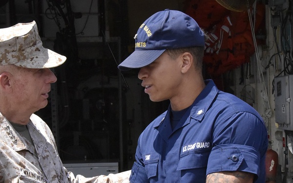 Commander of U.S. Africa Command visits U.S. Coast Guard Cutter Thetis in Funchal