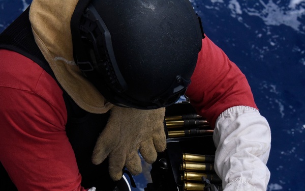 Coast Guard Cutter Thetis conducts gun exercise in Mid-Atlantic Ocean