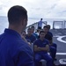 Coast Guard Cutter Thetis conducts divine services in the Mid-Atlantic Ocean