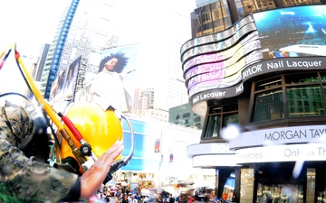 Dive Tank Demonstration in Times Square