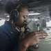 Nimitz Sailor Shoots Bearings on the Bridge