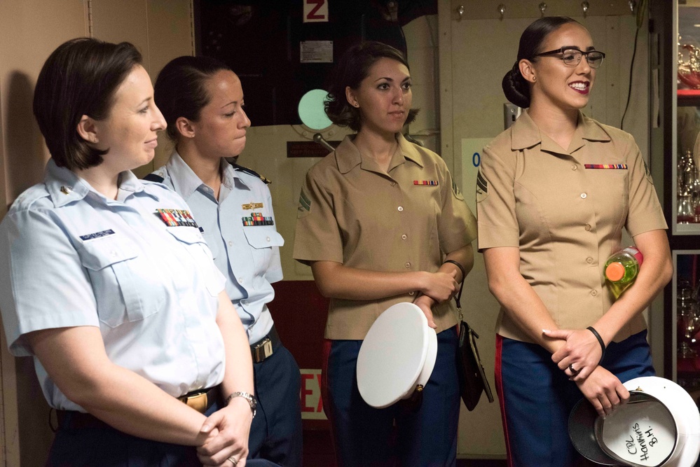 Girl Scouts Visit USS New York during FWNY 2019