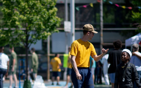 Sailors Participate in a Community Event at NYC Elementary School