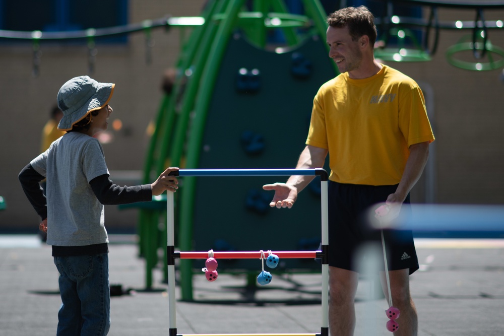 Sailors Participate in a Community Event at NYC Elementary School