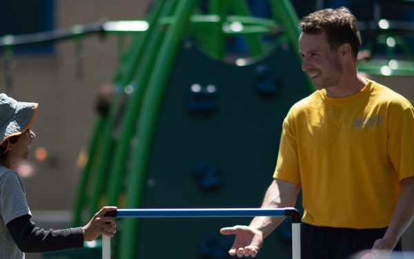 Sailors Participate in a Community Event at NYC Elementary School