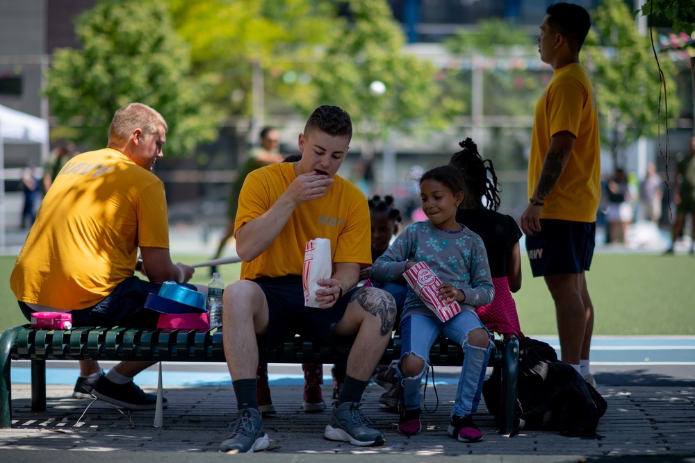 Sailors Participate in a Community Event at NYC Elementary School