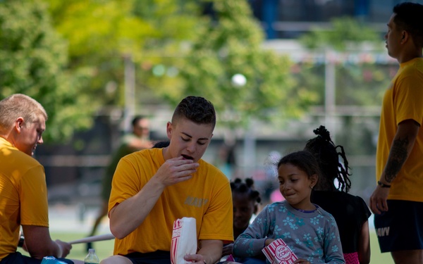 Sailors Participate in a Community Event at NYC Elementary School