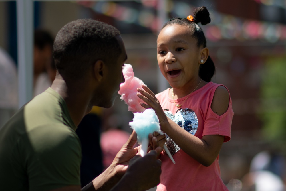 Sailors Participate in a Community Event at NYC Elementary School