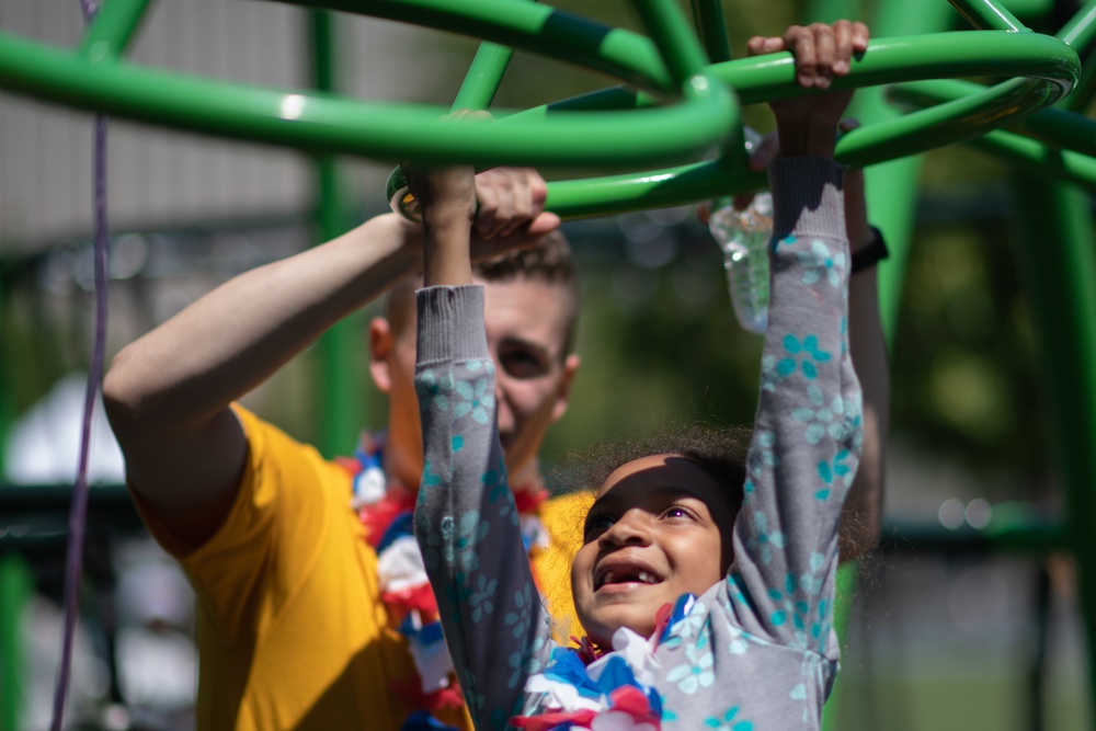 Sailors Participate in a Community Event at NYC Elementary School