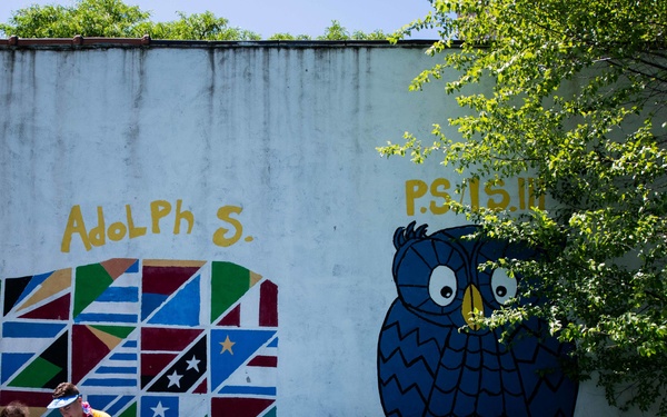 Sailors Participate in a Community Event at NYC Elementary School