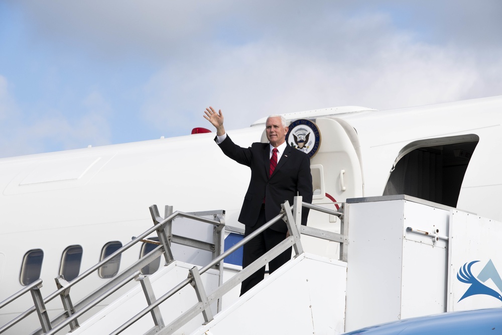 Vice President Mike Pence visits Stewart Air National Guard Base