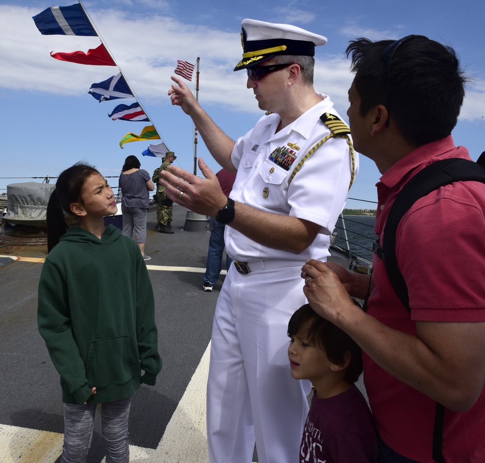 CO leads tour of former ship at Fleet Week 2019